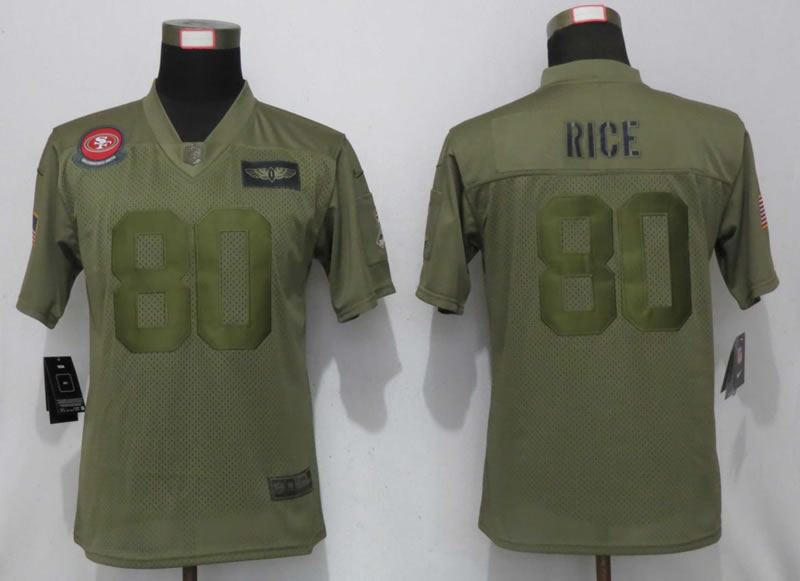Women Nike San Francisco 49ers 80 Rice Nike Camo 2019 Salute to Service Limited Jerseyy,We sell and wholesale Women Nike San Francisco 49ers 80 Rice Nike Camo 2019 Salute to Service Limited Jerseyy on line form chian!
